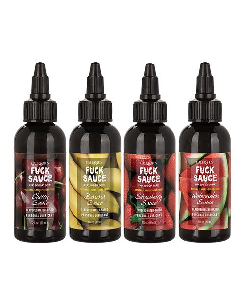image of product,Fuck Sauce Flavored Water Based Personal Lubricant Variety 4 Pack - 2 Oz Each - {{ SEXYEONE }}