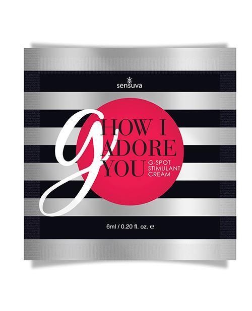 product image, G How I Adore You G-spot Enhancement Cream - 6 Ml Single Use Pillow Packet - SEXYEONE 