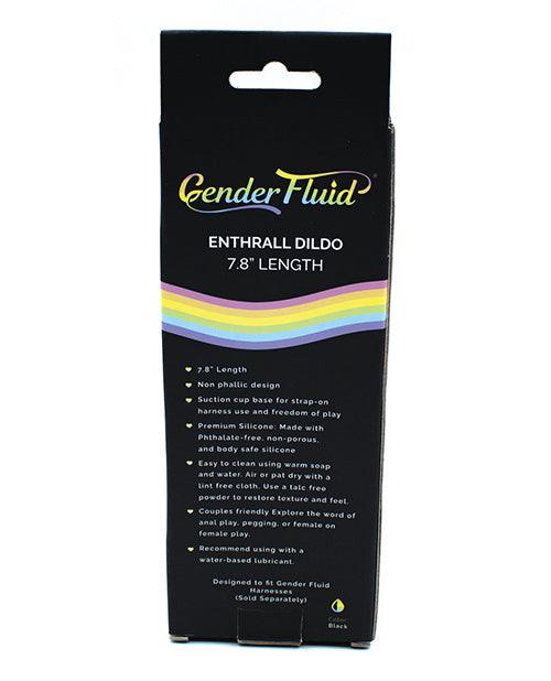 Gender Fluid 7.8" Enthrall Strap On Dildo - Black - {{ SEXYEONE }}