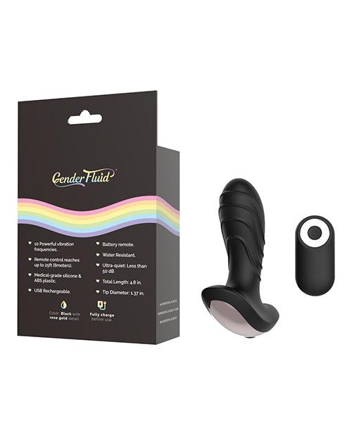 product image,Gender Fluid Buzz Anal Vibe W-remote - Black - {{ SEXYEONE }}