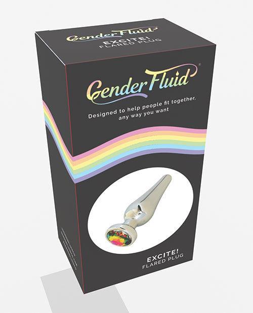 product image, Gender Fluid Excite! Flared Plug - Silver - SEXYEONE