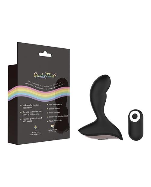 product image,Gender Fluid Rumble Anal Vibe W-remote - Black - {{ SEXYEONE }}