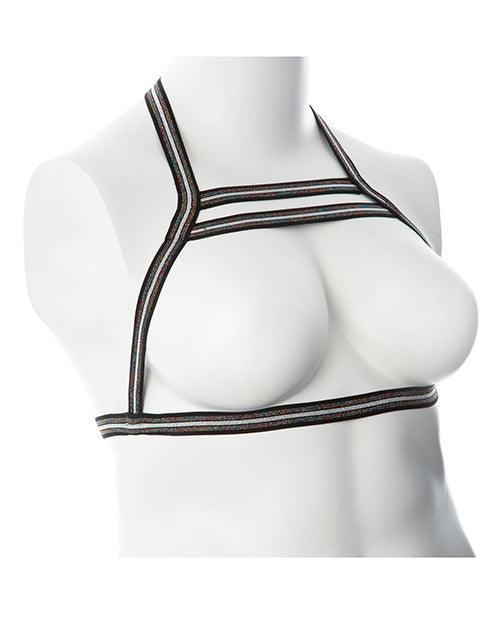 image of product,Gender Fluid Silver Lining Harness - SEXYEONE