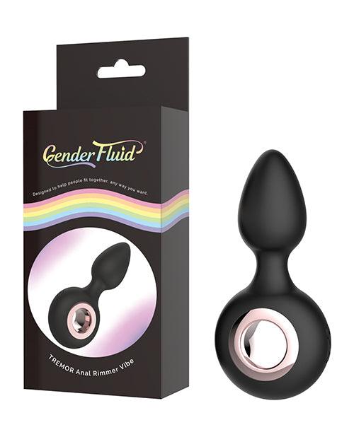 product image, Gender Fluid Tremor Ring Plug Anal Vibe - Black - {{ SEXYEONE }}