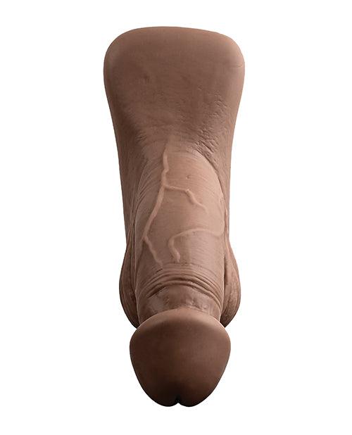 image of product,Gender X 4" Silicone Packer - Dark - SEXYEONE