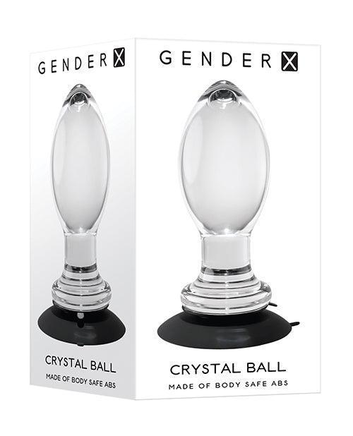 product image, Gender X Crystal Ball Plug W-suction Cup - Clear - SEXYEONE