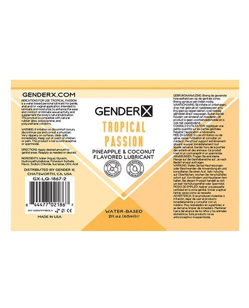 image of product,Gender X Flavored Lube - Tropical Passion - SEXYEONE