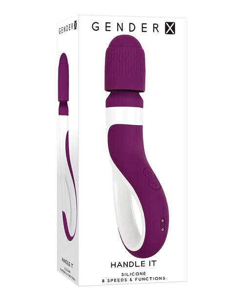 product image, Gender X Handle It Wand - Purple-white - {{ SEXYEONE }}