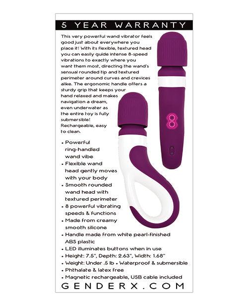 image of product,Gender X Handle It Wand - Purple-white - {{ SEXYEONE }}