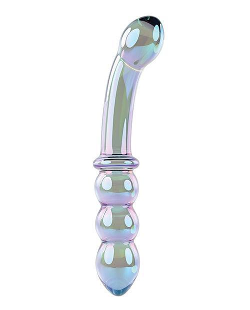 image of product,Gender X Lustrous Galaxy Wand Dual Ended Glass Massager - Green - SEXYEONE