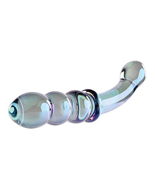 image of product,Gender X Lustrous Galaxy Wand Dual Ended Glass Massager - Green - SEXYEONE