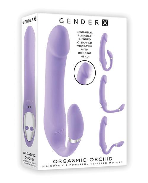 product image, Gender X Orgasmic Orchid Posable Vibrator - Purple - {{ SEXYEONE }}
