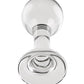 Gender X The Baller Glass Plug - Clear - SEXYEONE