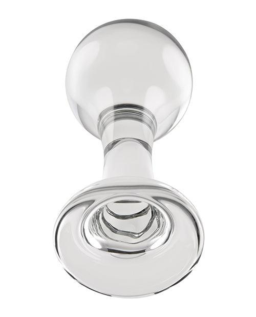 image of product,Gender X The Baller Glass Plug - Clear - SEXYEONE