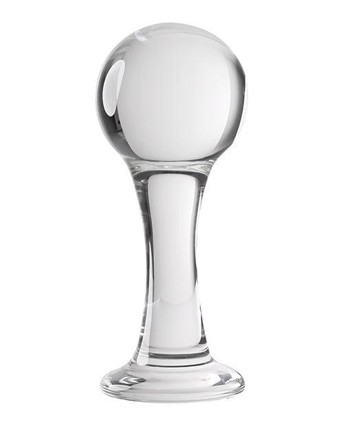 image of product,Gender X The Baller Glass Plug - Clear - SEXYEONE