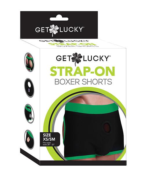 Get Lucky Strap On Boxers - Black/green - SEXYEONE
