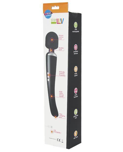 image of product,Gigaluv Chirapsia Rechargeable Wand - Black - SEXYEONE 