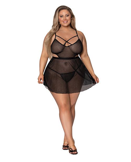 product image, Girl Next Door Babydoll & Crotchless Panty 2x - SEXYEONE