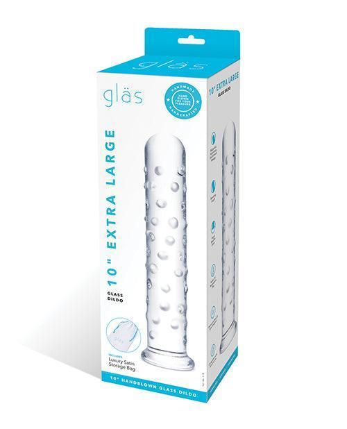 product image, Glas 10" Extra Large Glass Dildo - Clear - SEXYEONE