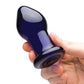 Glas 3.5" Rechargeable Vibrating Butt Plug - Blue - SEXYEONE
