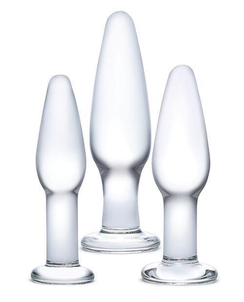 image of product,Glas 3 Pc Glass Anal Training Kit - SEXYEONE 