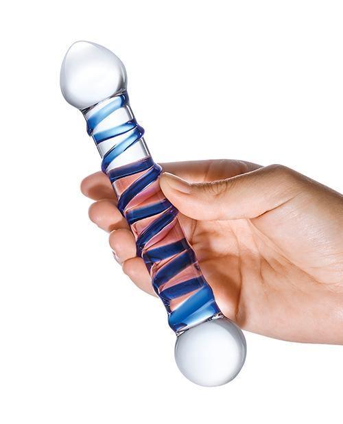 image of product,Glas 6.5" Spiral Dildo - SEXYEONE 