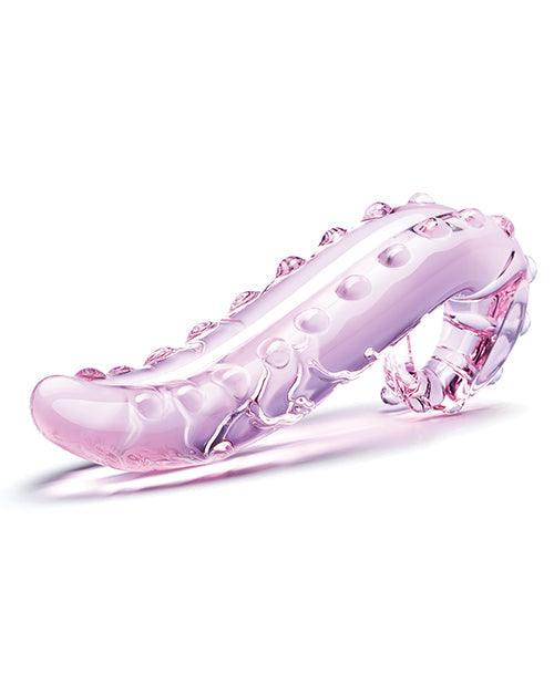 image of product,Glas 6" Lick-it Glass Dildo - Pink - SEXYEONE
