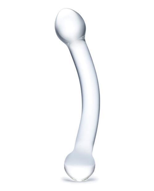 image of product,Glas 7" Curved Glass G Spot Stimulator - Clear - SEXYEONE 