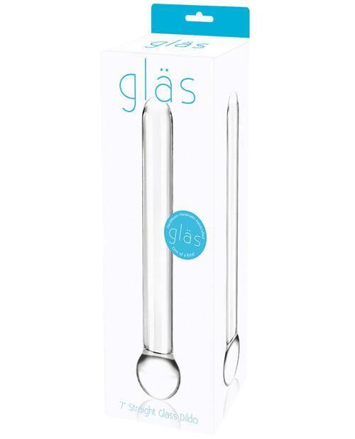 product image, Glas 7" Straight Glass Dildo - Clear - SEXYEONE 