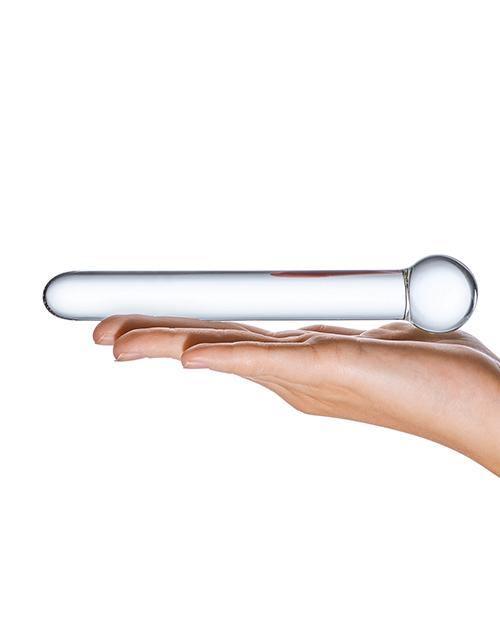 image of product,Glas 7" Straight Glass Dildo - Clear - SEXYEONE 