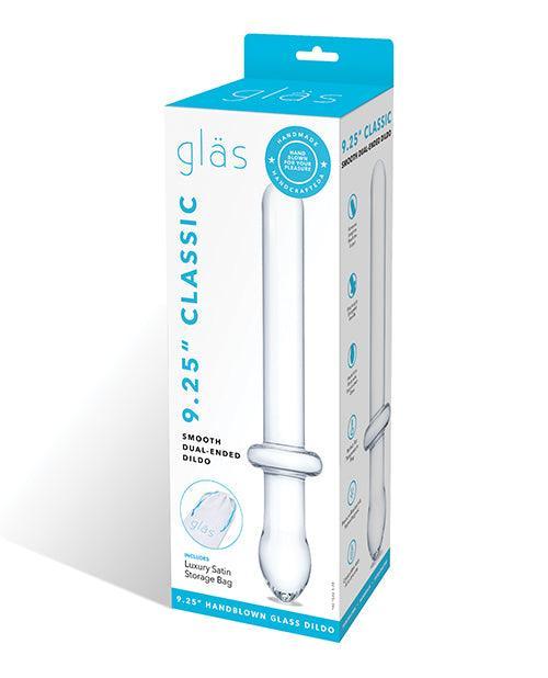product image, Glas 9.25" Classic Smooth Dual Ended Dildo - Clear - SEXYEONE