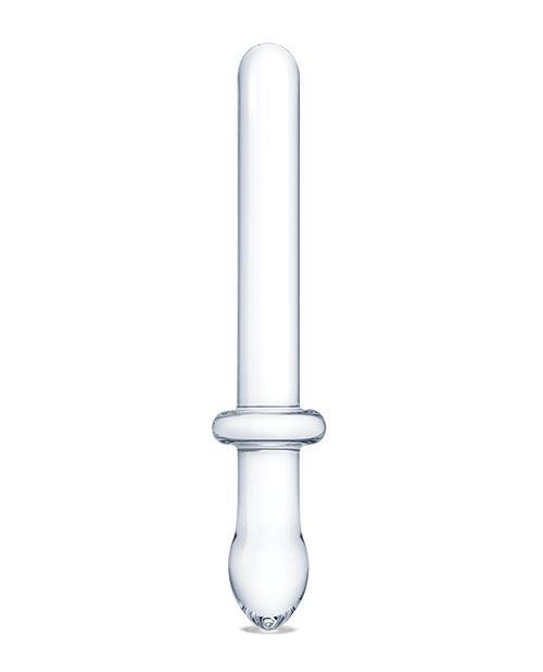 image of product,Glas 9.25" Classic Smooth Dual Ended Dildo - Clear - SEXYEONE