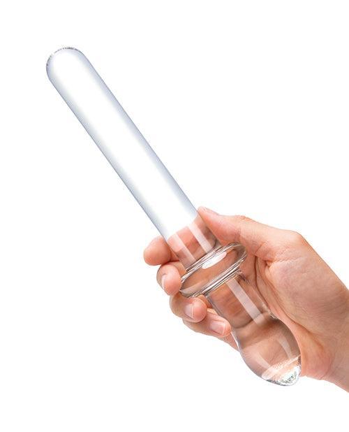 image of product,Glas 9.25" Classic Smooth Dual Ended Dildo - Clear - SEXYEONE
