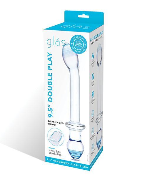 product image, Glas 9.5" Double Play Dual Ended Dildo - Clear - SEXYEONE