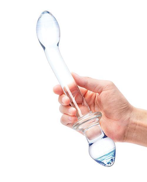 product image,Glas 9.5" Double Play Dual Ended Dildo - Clear - SEXYEONE