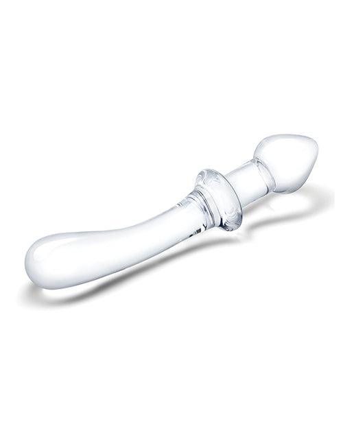 product image,Glas 9" Classic Curved Dual Ended Dildo - Clear - SEXYEONE