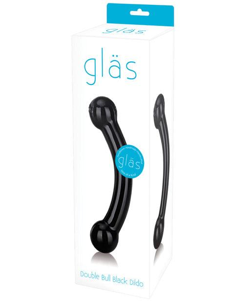 product image, Glas Double Bull Glass Dildo - Black - SEXYEONE