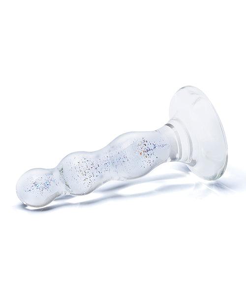 image of product,Glas Triple Play Beaded Butt Plug - Clear - SEXYEONE