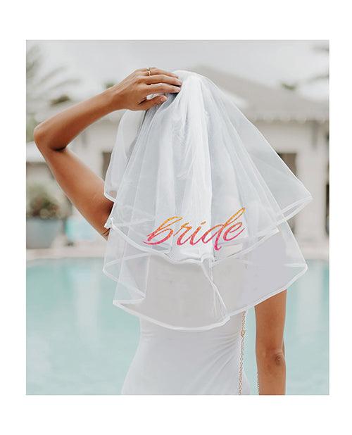 image of product,Glitterati Bride Veil - Rose Gold-white - SEXYEONE