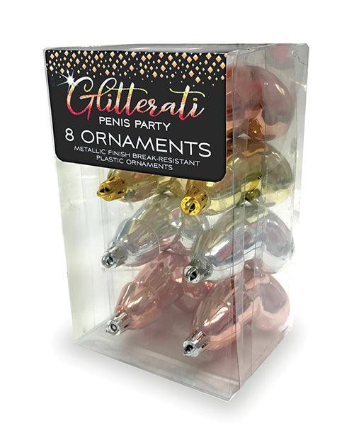 Glitterati Penis Metallic Ornaments - SEXYEONE