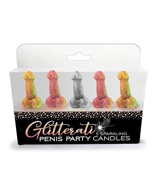 product image, Glitterati Penis Party Candle - Pack Of 5 - SEXYEONE 