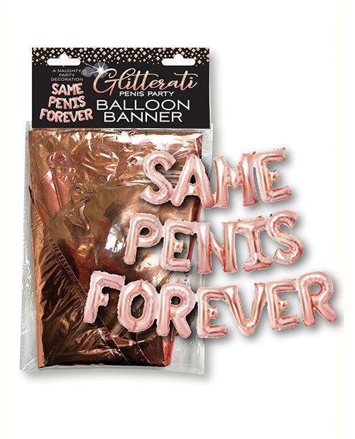 product image, Glitterati Same Penis Forever Balloon Banner - SEXYEONE