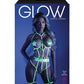 Glow Black Light Embroidered Cupless Garter Teddy (pasties Not Included) Neon Chartreuse - SEXYEONE