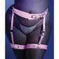 Glow Strapped In Glow In The Dark Leg Harness Light Pink O-s - SEXYEONE