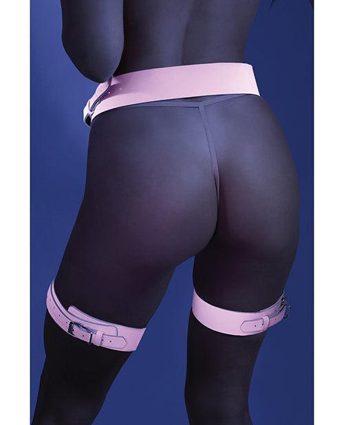 Glow Strapped In Glow In The Dark Leg Harness Light Pink O-s