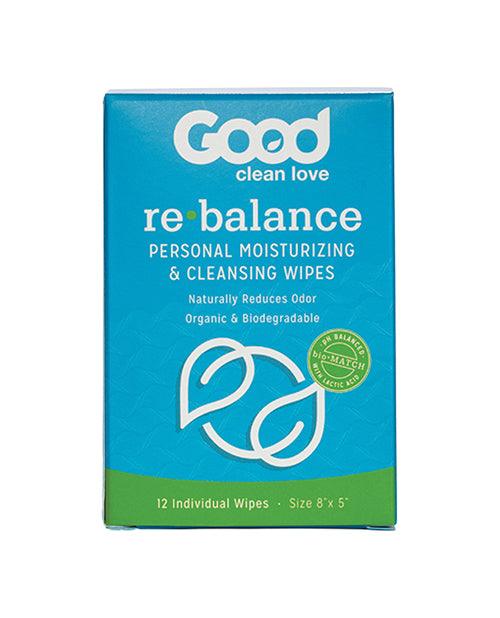 product image, Good Clean Love Rebalance Wipes - Box of 12 - SEXYEONE