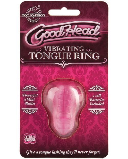 GoodHead Vibrating Tongue Ring - Pink - SEXYEONE