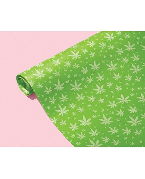 Green Pot Leaf Wrapping Paper - SEXYEONE