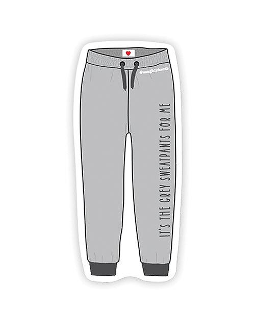 product image, Grey Sweatpants Naughty Sticker - Pack Of 3 - SEXYEONE