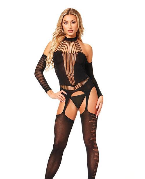 product image, Halter Body Stocking Jumpsuit O/s - SEXYEONE